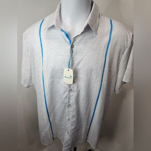 NWT Royaura Hawaiian Button Short-sleeve Men's XXL